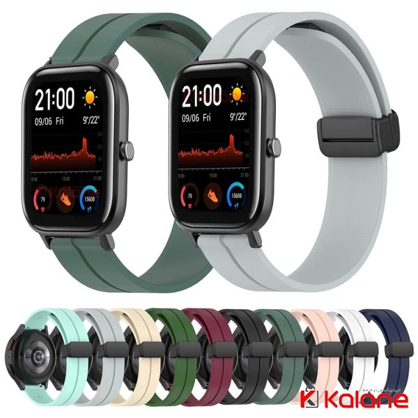 بند سیلیکونی ساعت هوشمند Xiaomi Amazfit GTS مدل Magnetic Buckle