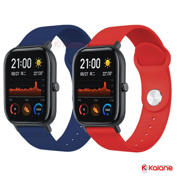 بند سیلیکونی ساعت هوشمند Xiaomi Amazfit GTS مدل دکمه ای