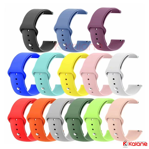 بند سیلیکونی ساعت هوشمند Xiaomi Amazfit Stratos 3 مدل دکمه ای