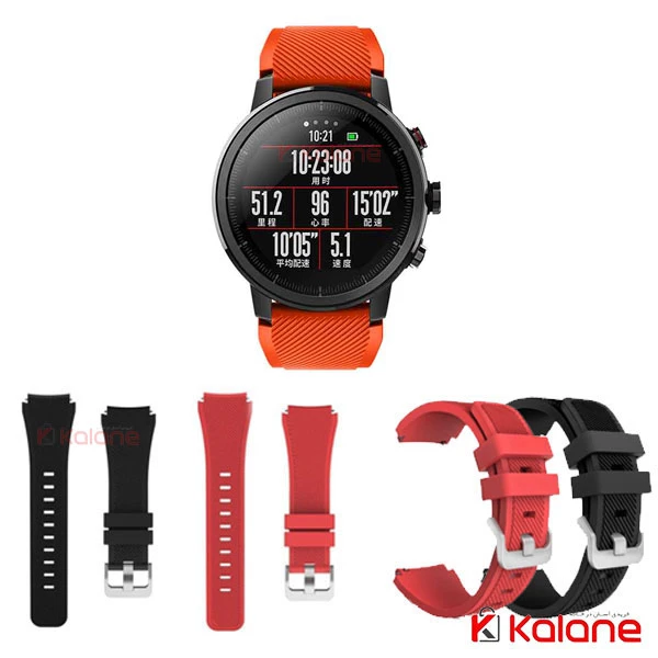 بند سیلیکونی ساعت هوشمند Xiaomi Amazfit Stratos مدل Stripe