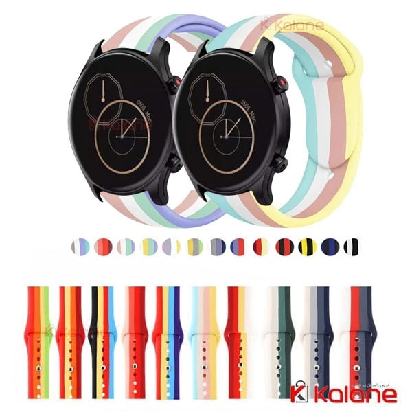 بند سیلیکونی ساعت هوشمند Xiaomi Haylou RS3 LS04 مدل رنگین کمان