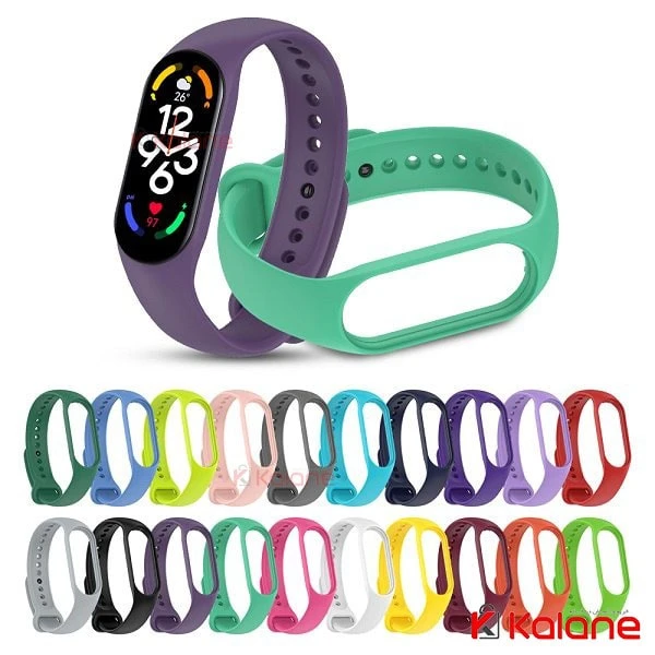 بند سیلیکونی ساعت هوشمند Xiaomi Mi Band 7 مدل دکمه ای