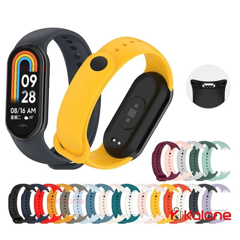 بند سیلیکونی ساعت هوشمند Xiaomi Mi Band 9 مدل دکمه ای