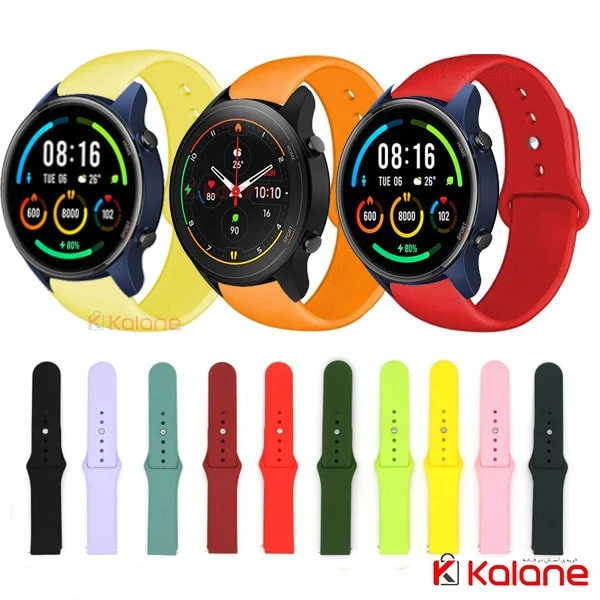 بند سیلیکونی ساعت هوشمند Xiaomi Mi Watch XMWTCL02 مدل دکمه ای