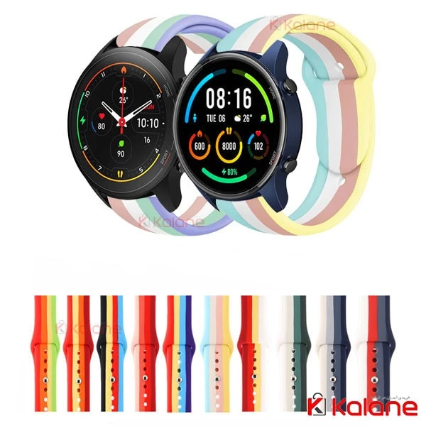 بند سیلیکونی ساعت هوشمند Xiaomi Mi Watch XMWTCL02 مدل رنگین کمان