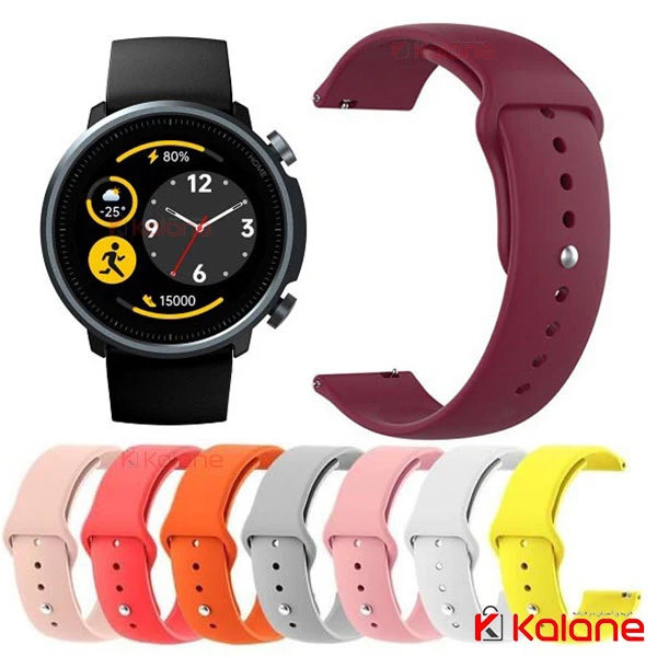 بند سیلیکونی ساعت هوشمند Xiaomi Mibro A1 مدل دکمه ای