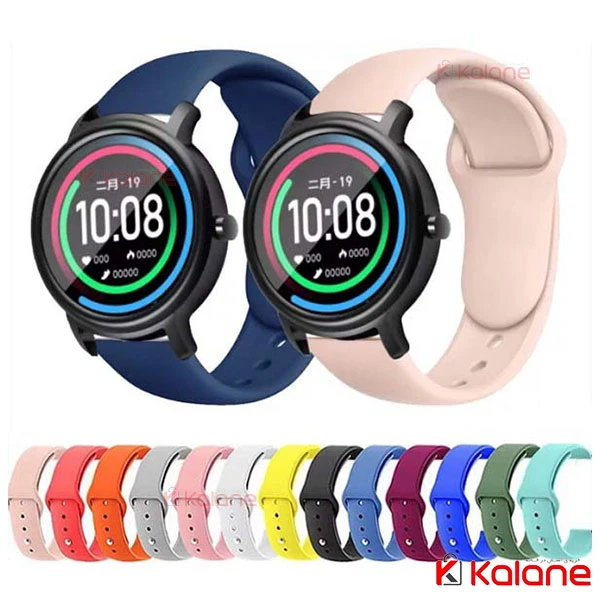 بند سیلیکونی ساعت هوشمند Xiaomi Mibro Air مدل دکمه ای