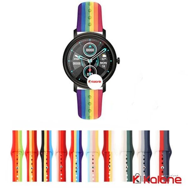 بند سیلیکونی ساعت هوشمند Xiaomi Mibro Air مدل رنگین کمان