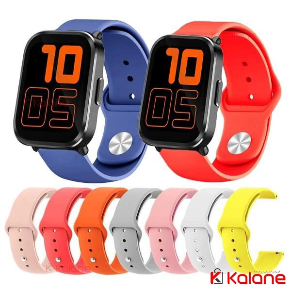 بند سیلیکونی ساعت هوشمند Xiaomi Mibro Color مدل دکمه ای