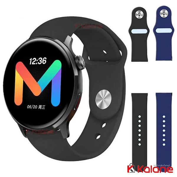 بند سیلیکونی ساعت هوشمند Xiaomi Mibro Lite 2 مدل دکمه ای