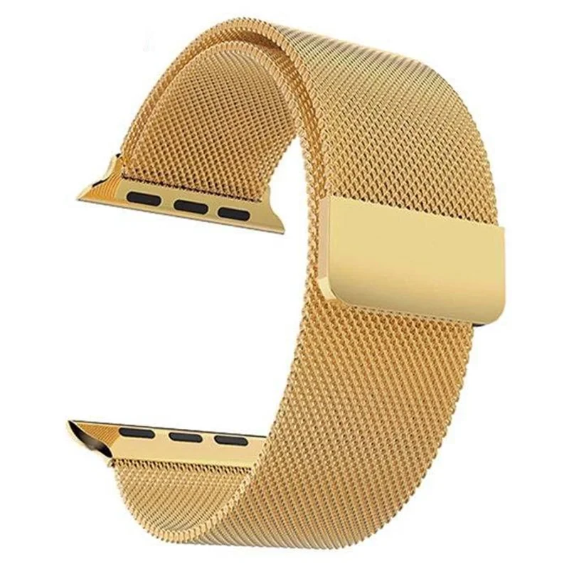 بند فلزی رزگلد مدل Milanese Loop اپل واچ ۴۲/۴۴/۴۵/۴۹ میلی متری