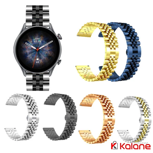 بند فلزی ساعت هوشمند Xiaomi Amazfit GTR 3 مدل 5Rows