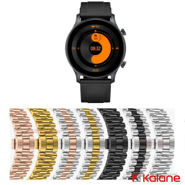 بند فلزی ساعت هوشمند Xiaomi Haylou RS3 LS04 مدل 3Rows