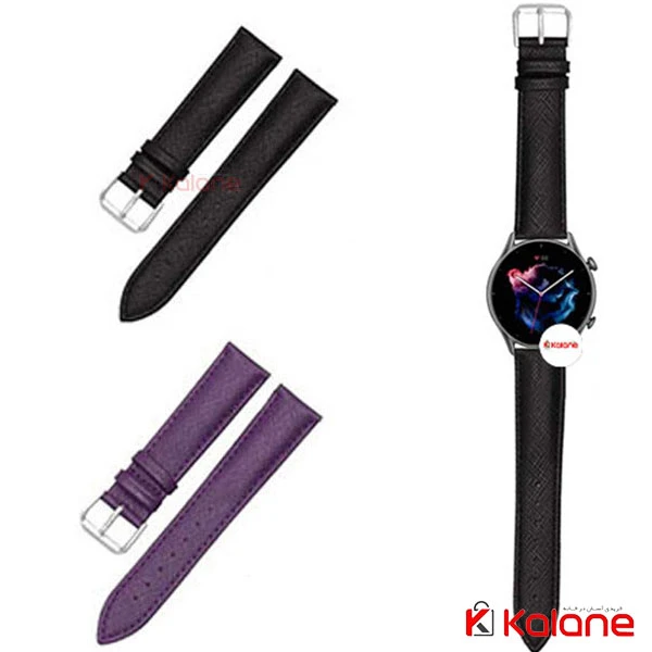 بند چرم ساعت هوشمند Xiaomi Amazfit GTR 3 Pro مدل Lee