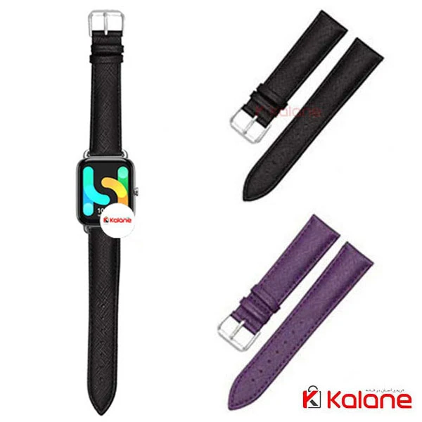 بند چرم ساعت هوشمند Xiaomi Haylou RS4 Plus مدل Lee