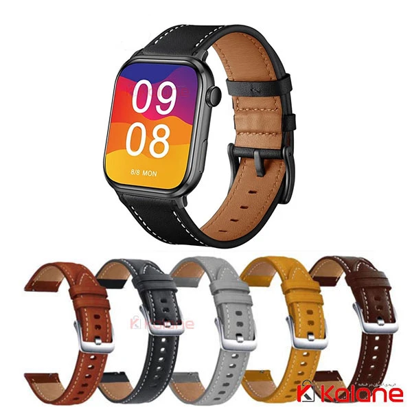 بند چرم ساعت هوشمند Xiaomi IMILAB W02 مدل Premium