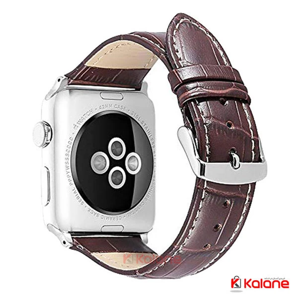 بند چرمی ساعت هوشمند Apple Watch 42/44mm مدل Alligator
