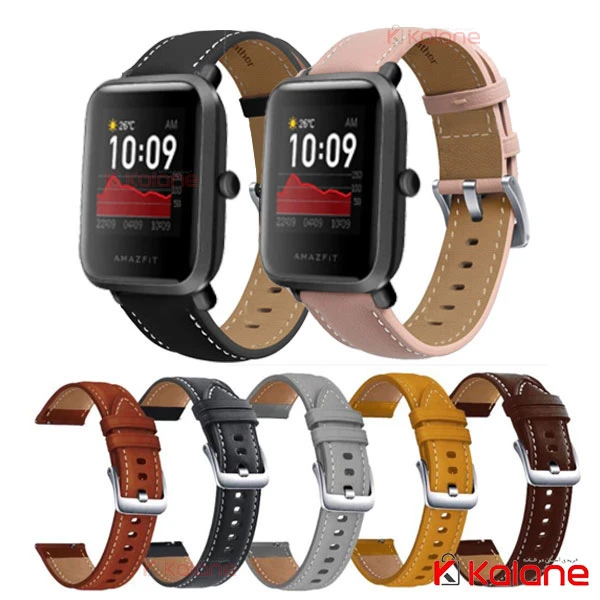 بند چرمی ساعت هوشمند Xiaomi Amazfit Bip S مدل Premium