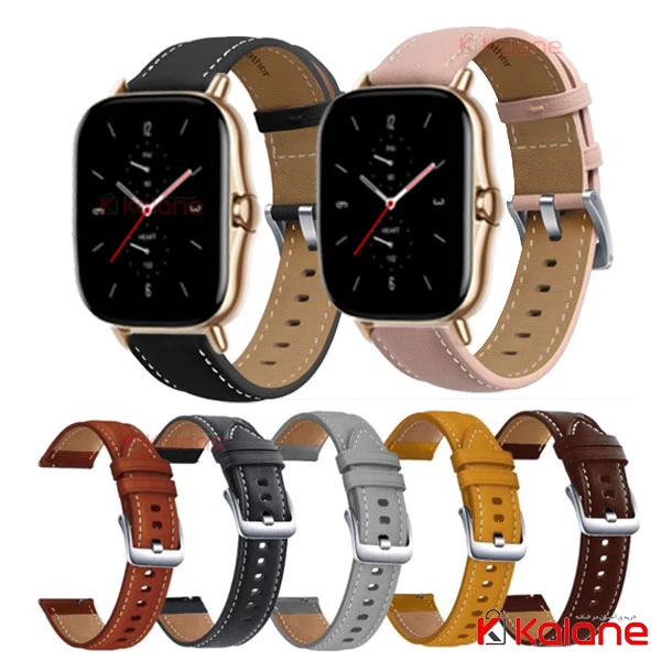 بند چرمی ساعت هوشمند Xiaomi Amazfit GTS 2E مدل Premium