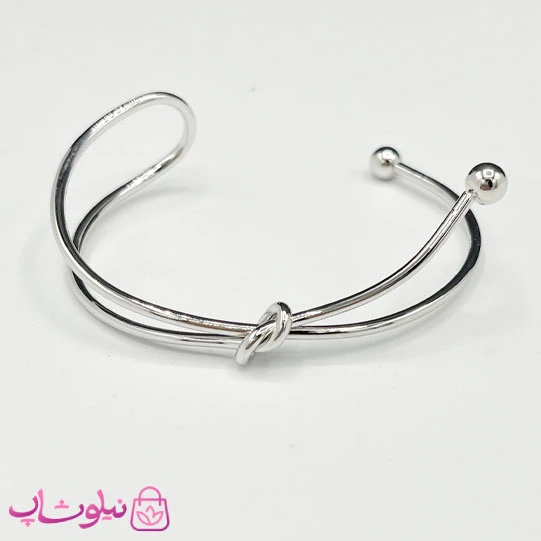 بنگل دخترانه آبکاری رادیوم دولاین مدل تک گره کد 60