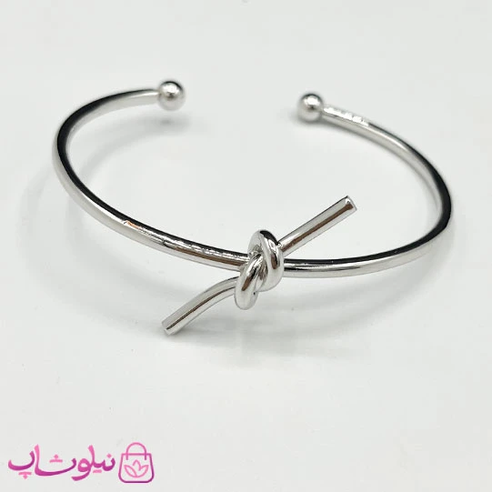 بنگل دخترانه آبکاری رادیوم ظریف مدل فشن استایل کد 60