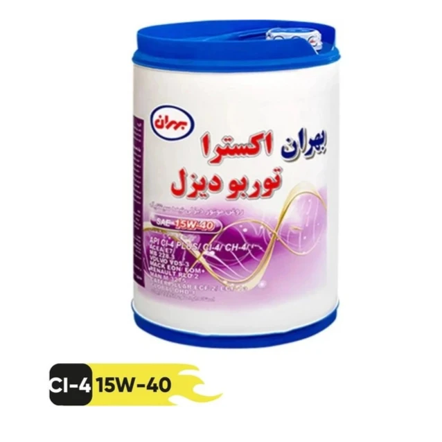 روغن موتور بهران اکسترا توربو دیزل 15w40 حجم 20 لیتر