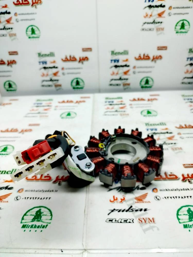بوبین (دستگاه) سیم پیچی برق موتور tvs راکس انژکتور و hlx اچ ال ایکس 150 هندی