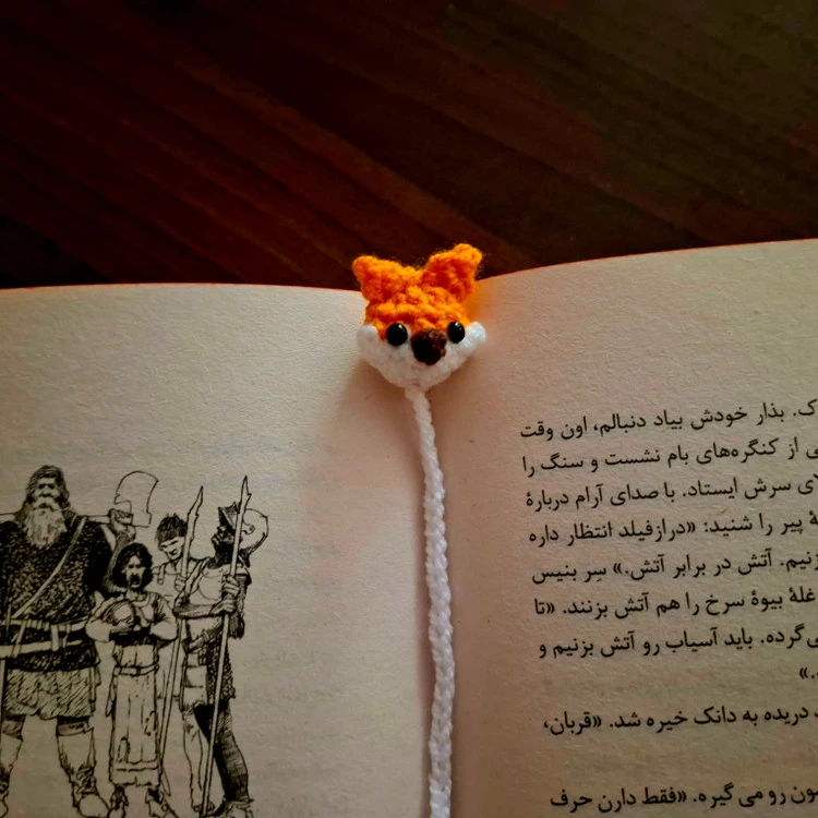 بوکمارک نشانگر کتاب فانتزی روباه دو طرفه