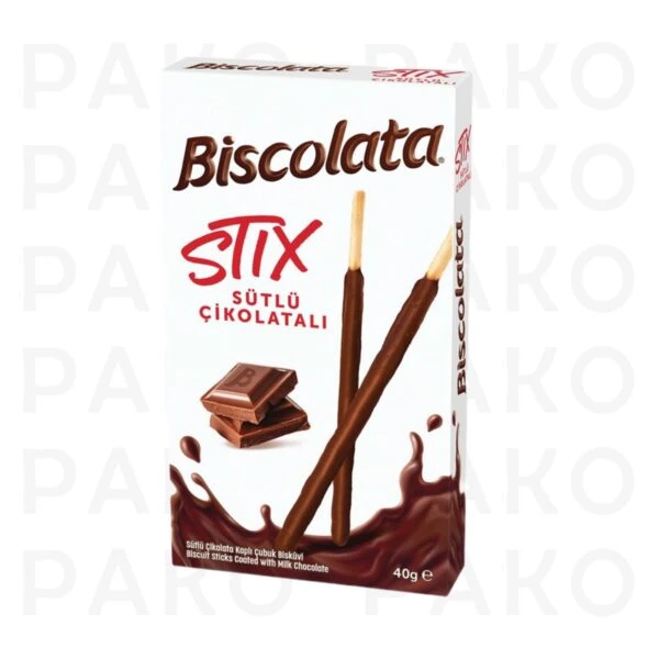 بيسكولاتا استيكس شكلاتي 40 گرم biscolata stix