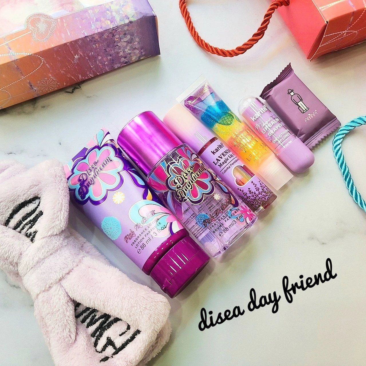 بگ کادویی بنفشdisea day friend مناسب ولنتاین