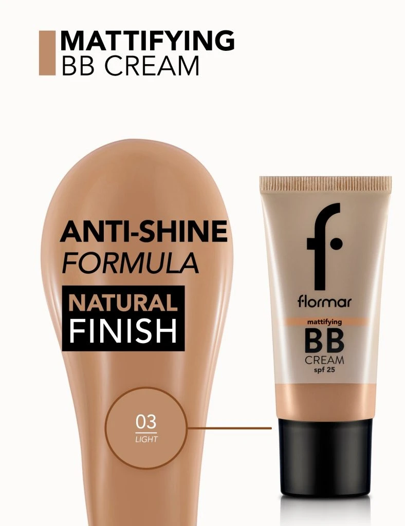 بی بی کرم شماره 03 فلورمار(اورجینال100%)mattifying با spf 25 حجم 35 میلی لیتر