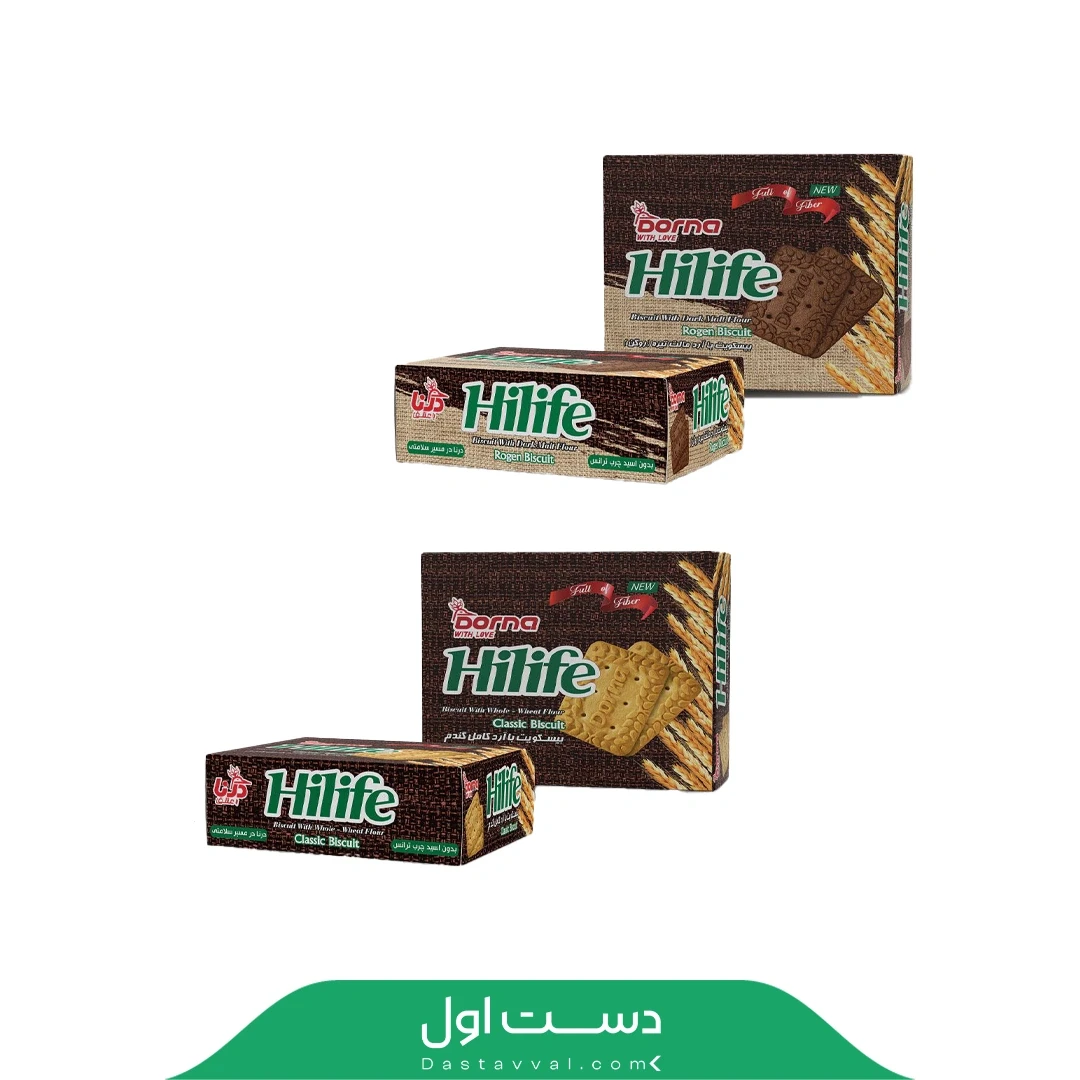 بیسکوئیت هایلایف روگن جعبه ای درنا