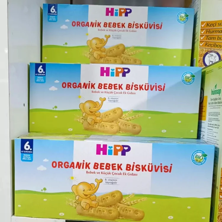 بیسکویت ارگانیک هیپ Hipp مناسب کودکان 6ماه به بالا