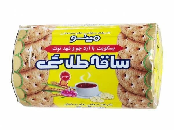 بیسکویت مینو ساقه طلایی شهد توت