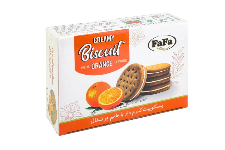 بیسکویت پذیرایی کرمدار فافا بسته 1050 گرم