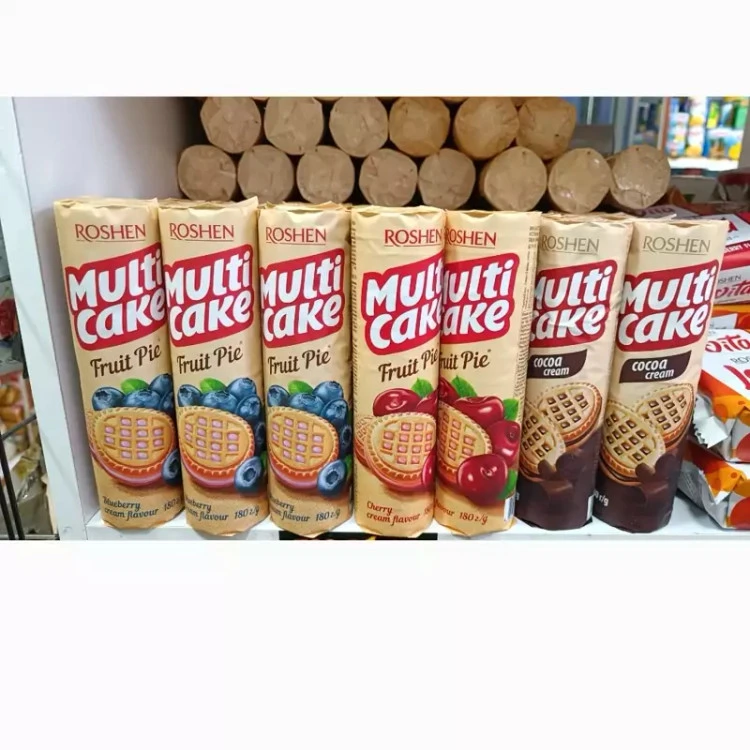 بیسکوییت های روشن (roshen) 180 گرمی در 3طعم مختلف