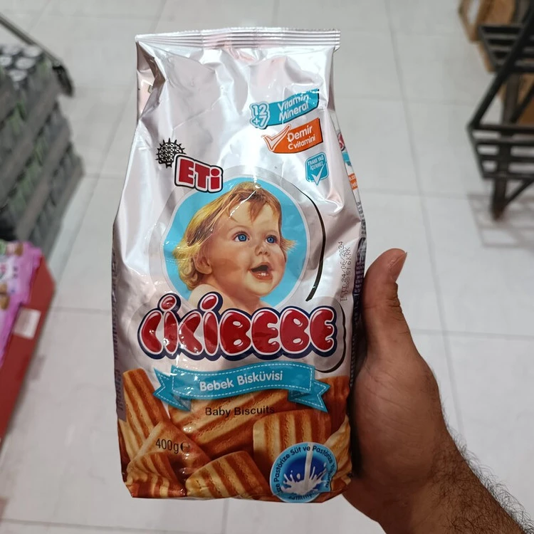 بیسکوییت کودک ETI جی جی ببه Cicibebe وزن 400گرم