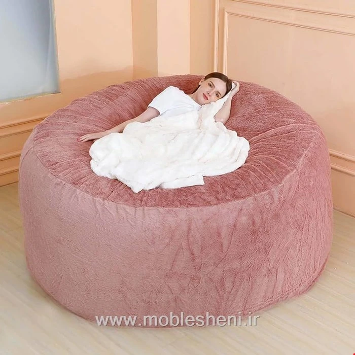 بین بگ الیافی. ۱۶۰×۷۰کالباسی.دارای آستر مقاوم ودارای زیپ.روکش خزتدی قابل شستشوی وارداتی