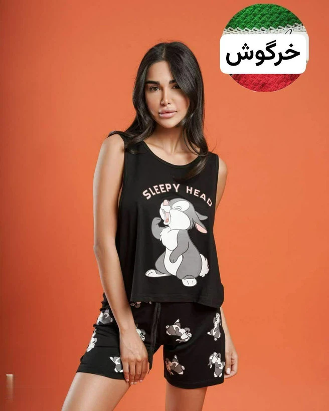 تاب شلوارک عکس دار کد 6287