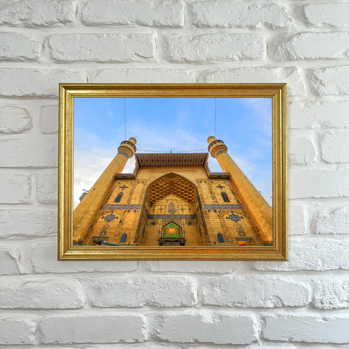 تابلو ایوان نجف اشرف – در دو نمای روز و شب – دو سایز کوچک و بزرگ (مناسب هدیه)