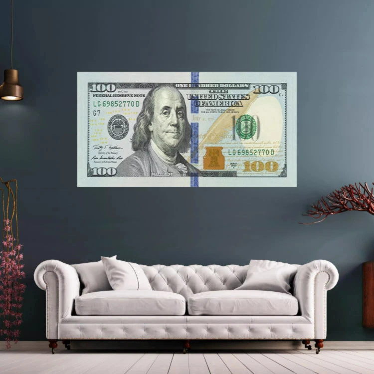 تابلو بوم دلار آبی با کیفیت اورجینال