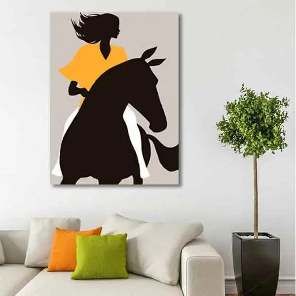 تابلو بوم چاپی لاویا طرح آبستره رنگی کد ART-3188