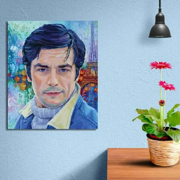 تابلو بوم چاپی لاویا طرح آلن دلون کد ART-791