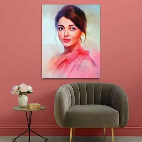 تابلو بوم چاپی لاویا طرح آیشواریا رای کد ART-1452