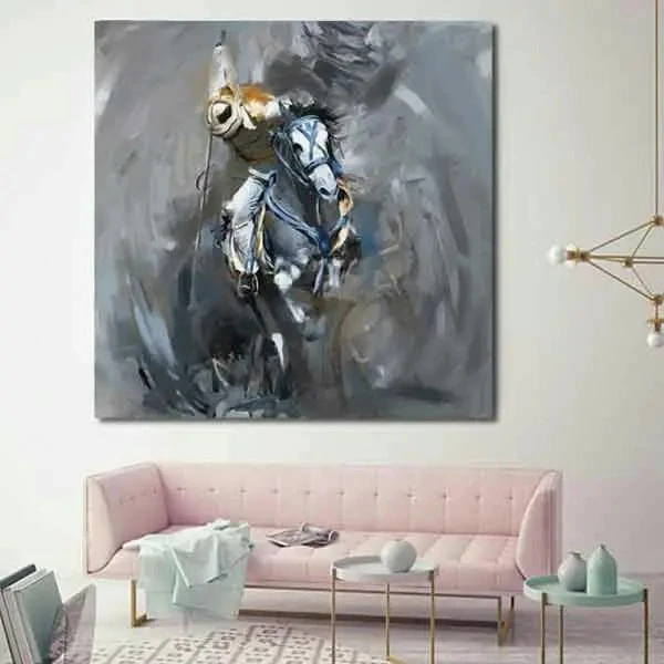 تابلو بوم چاپی لاویا طرح اسب سواری کد ART-906