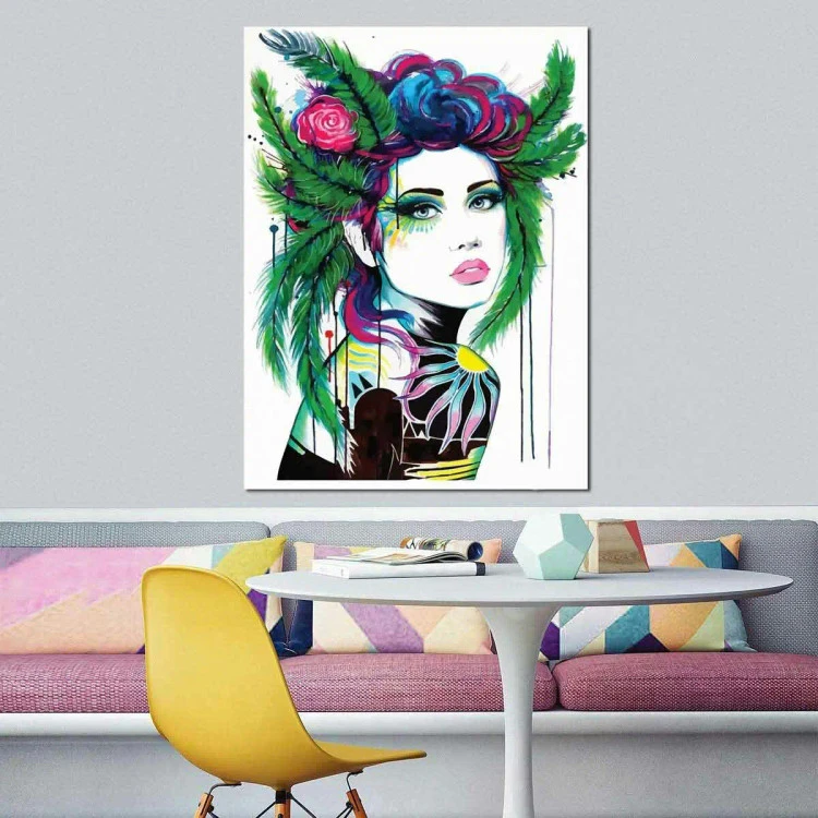 تابلو بوم چاپی لاویا طرح انتزاعی زن کد ART-983