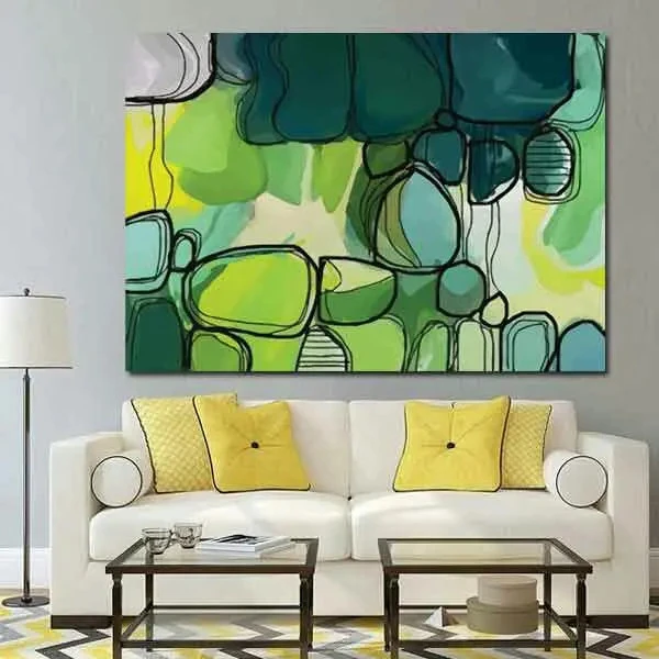 تابلو بوم چاپی لاویا طرح انتزاعی کد ART-1168