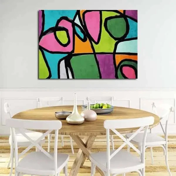 تابلو بوم چاپی لاویا طرح انتزاعی کد ART-1410