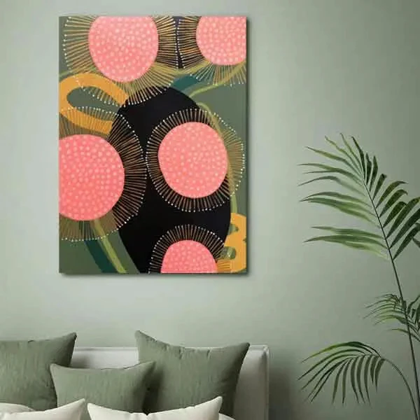 تابلو بوم چاپی لاویا طرح انتزاعی کد ART-2713