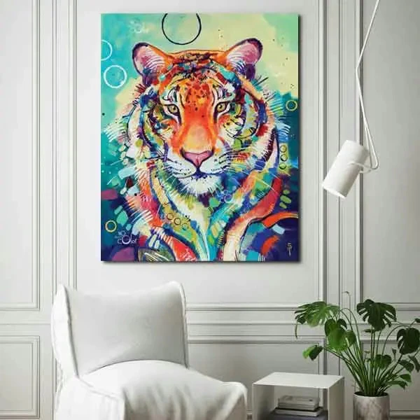 تابلو بوم چاپی لاویا طرح ببر کد ART-945